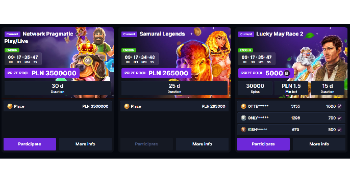 hashlucky casino gry turniejowe